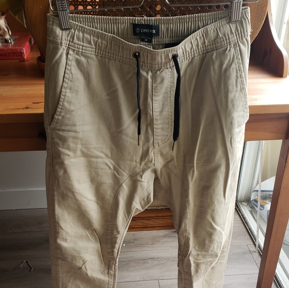 zanerobe joggers beige, - Picture 1 of 2